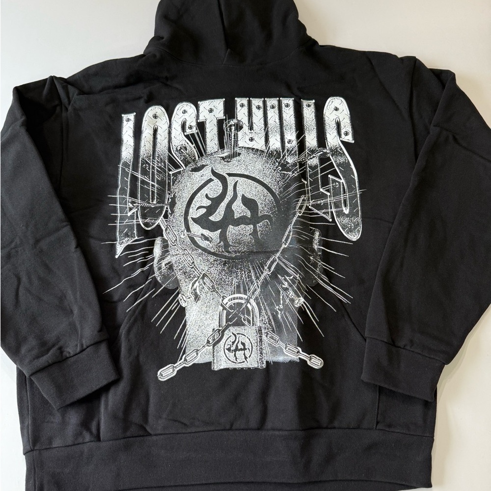 Lost Hills Black Graphic Hoodie
